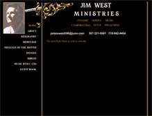 Tablet Screenshot of jimwestministries.com